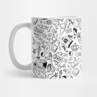 Seinfeld Illustration Pattern Mug